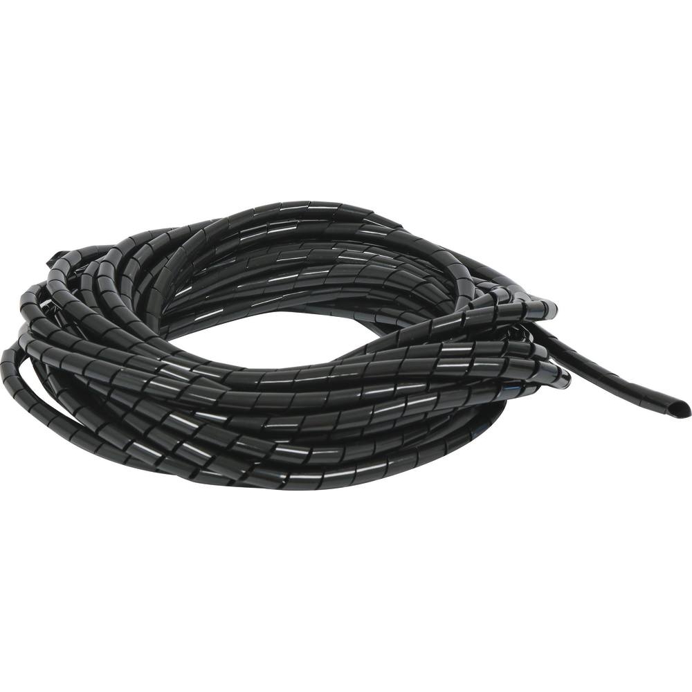 Gaine spiralée 8,7/10mm 50m noire SODELEC - 02813