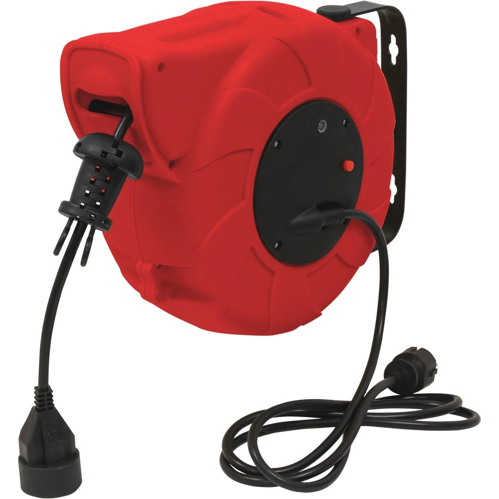 Enrouleur électrique automatique HO5VV-F 11m+2m 3G1,5mm² 230V DRAKKAR - 03108