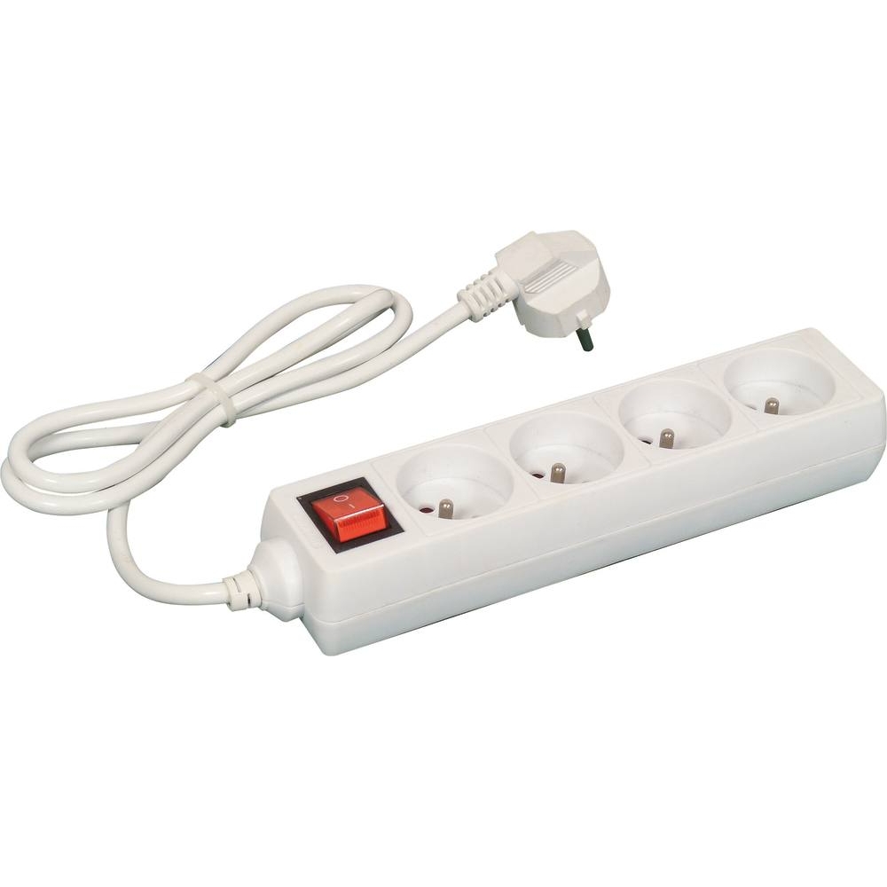 Bloc 4 prises avec interrupteur 230V câble 1m STILKER - 03152