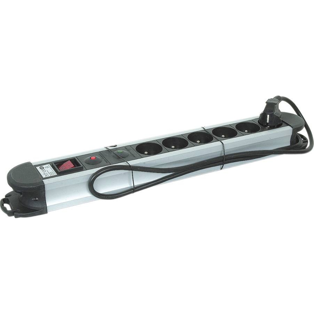 Bloc 6 prises parafoudre avec interrupteur 230V câble 1m - 03158