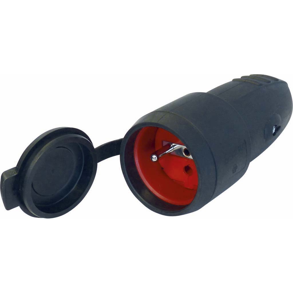 Fiche femelle caoutchouc etanche ip44 - 03251