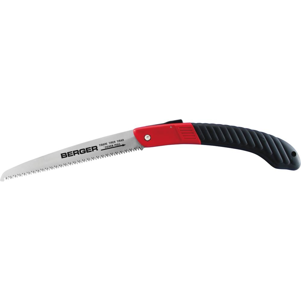 Scie pliante lame 180mm avec poignée gainée élastomère BERGER - 03446