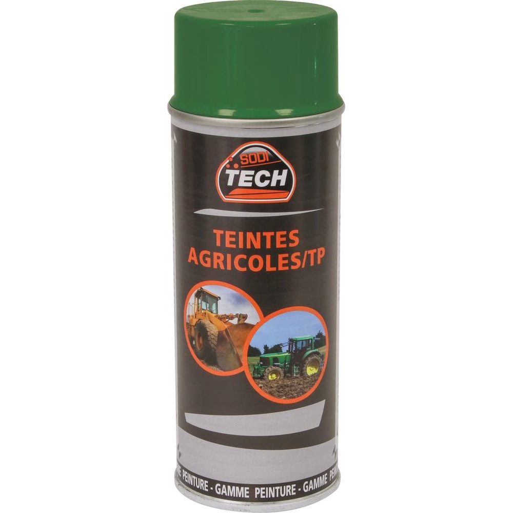 Peinture teinte agricole vert John Deere - aérosol de 400ml SODITECH - 03800