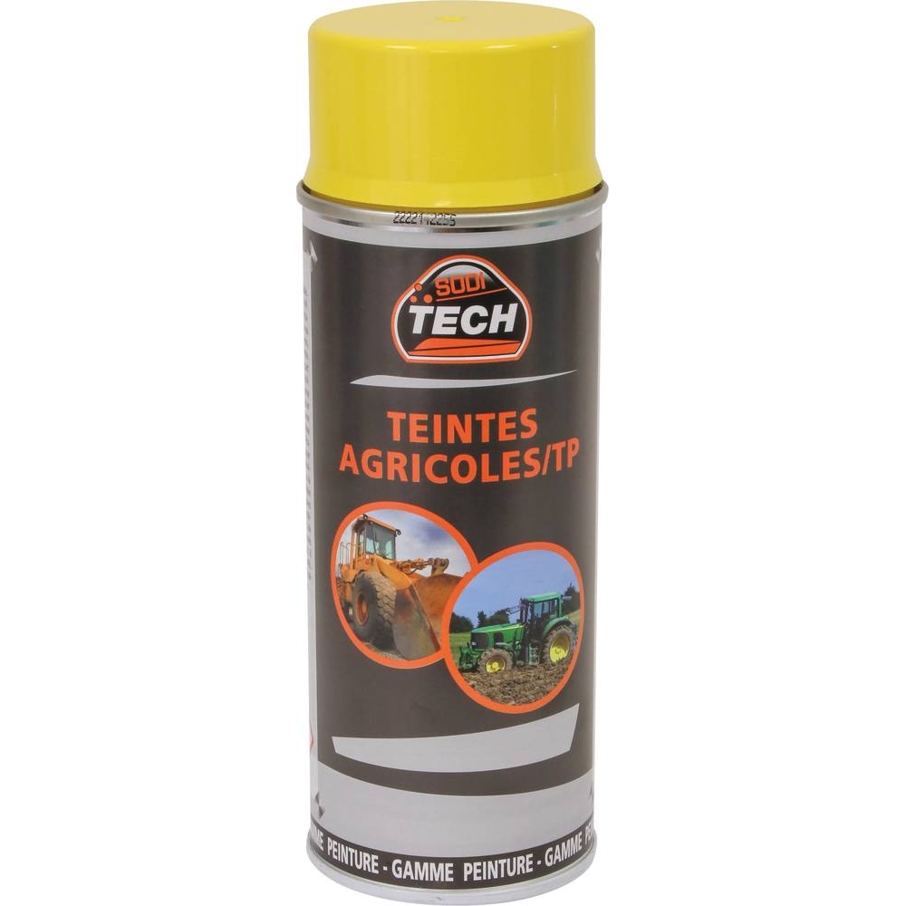 Peinture teinte agricole jaune John Deere - aérosol de 400ml SODITECH - 03802