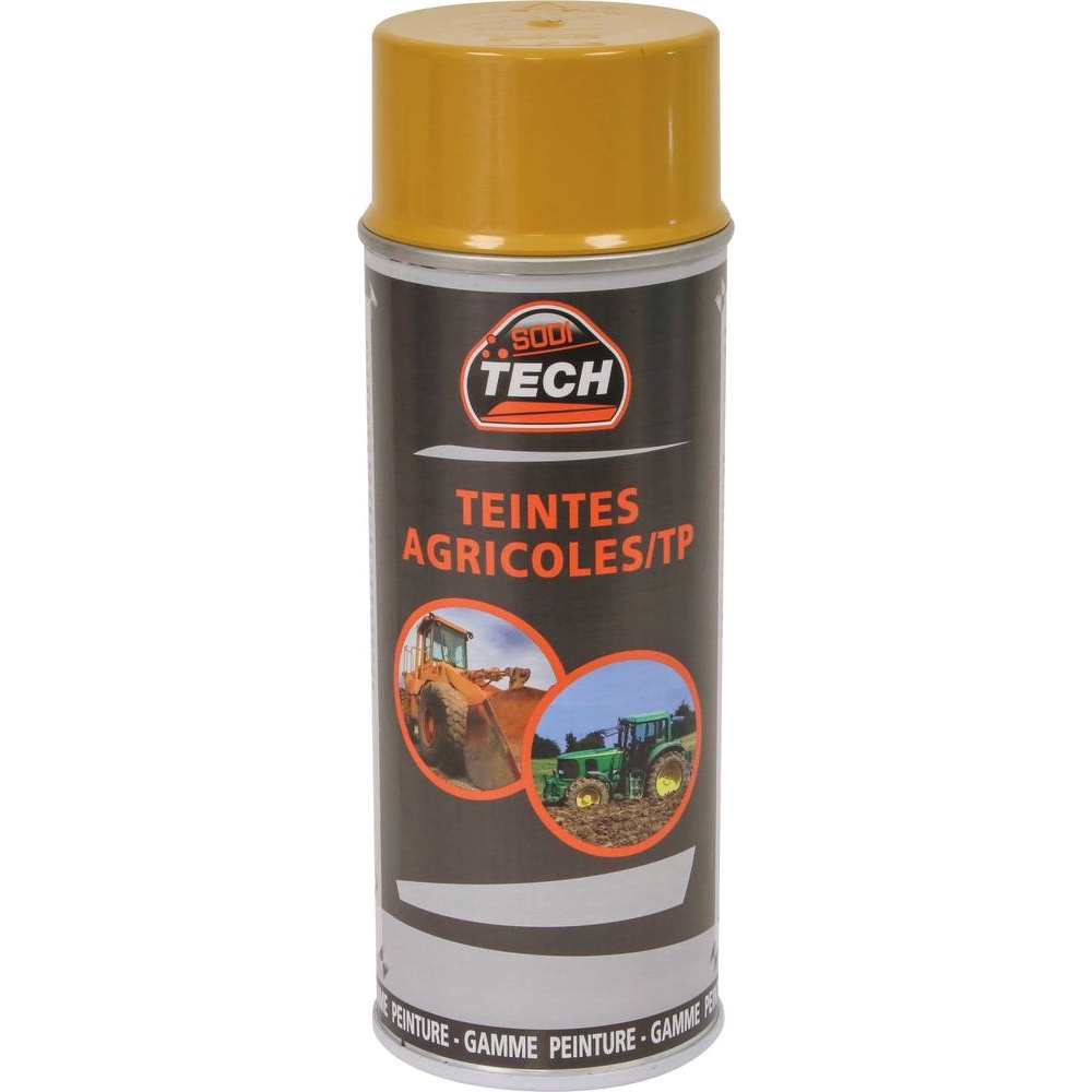 Peinture teinte agricole jaune Caterpillar - aérosol de 400ml SODITECH - 03820
