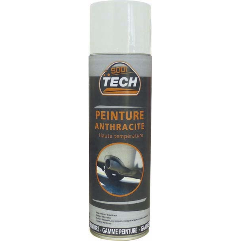 Aerosol 500ml peinture haute temperature anthracite SODITECH - 03832