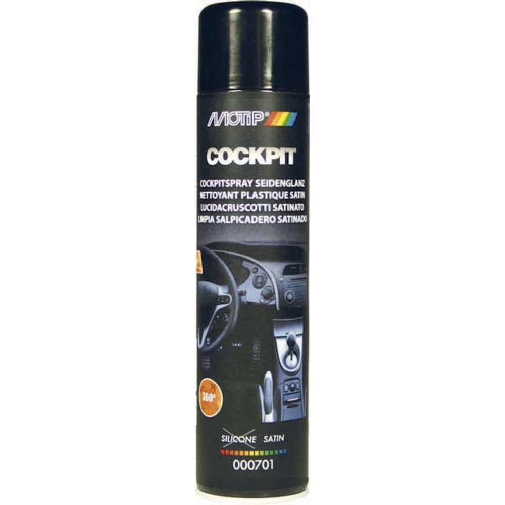 Aerosol 600ml cockpitspray sans silicone MOTIP - 03900