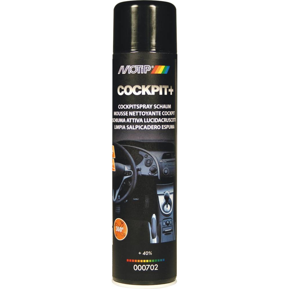 Nettoyant moussant pour plastique intérieur - aérosol de 600ml MOTIP - 03902
