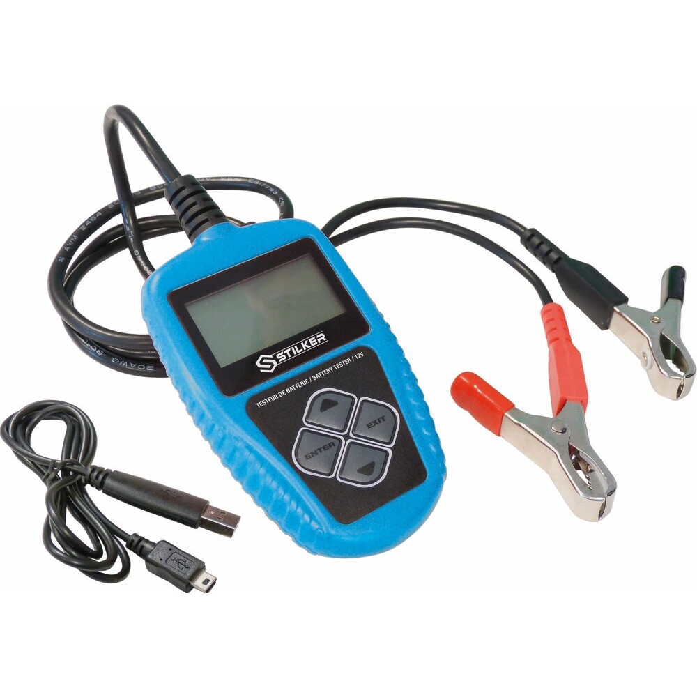 Testeur de batterie digital 12V test de charge/démarrage STILKER - 04033