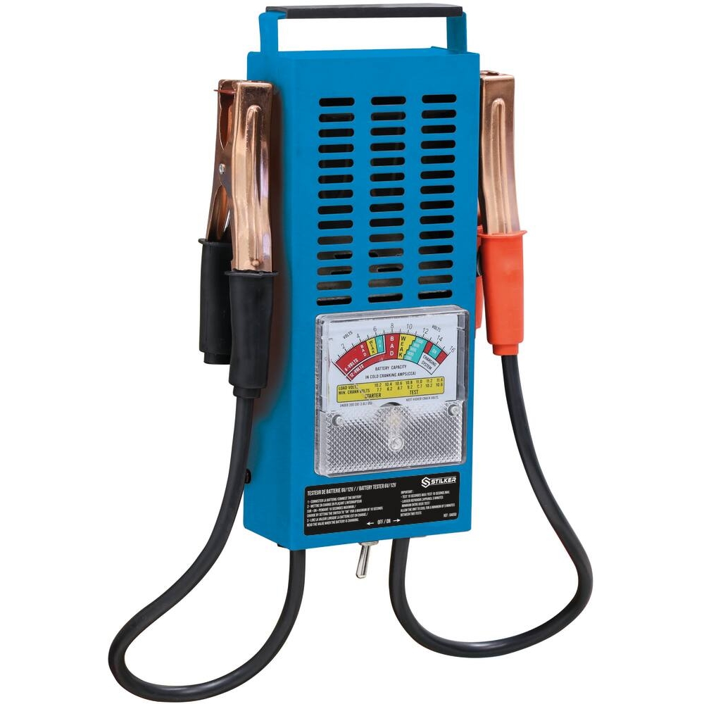 Testeur de batterie 6/12V 100 Ah charge, démarrage et test d’alternateur STILKER - 04050
