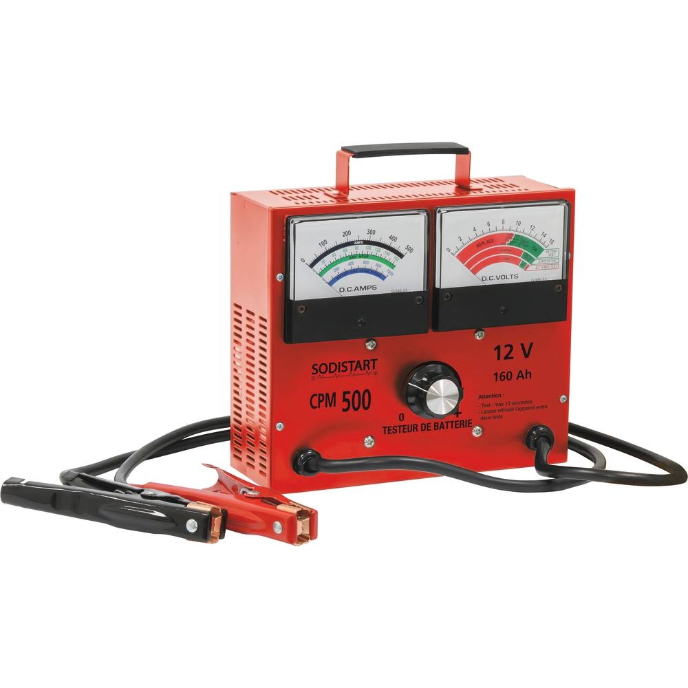 Testeur de batterie 12V 160Ah test de charge/démarrage/alternateur SODISTART - 04060