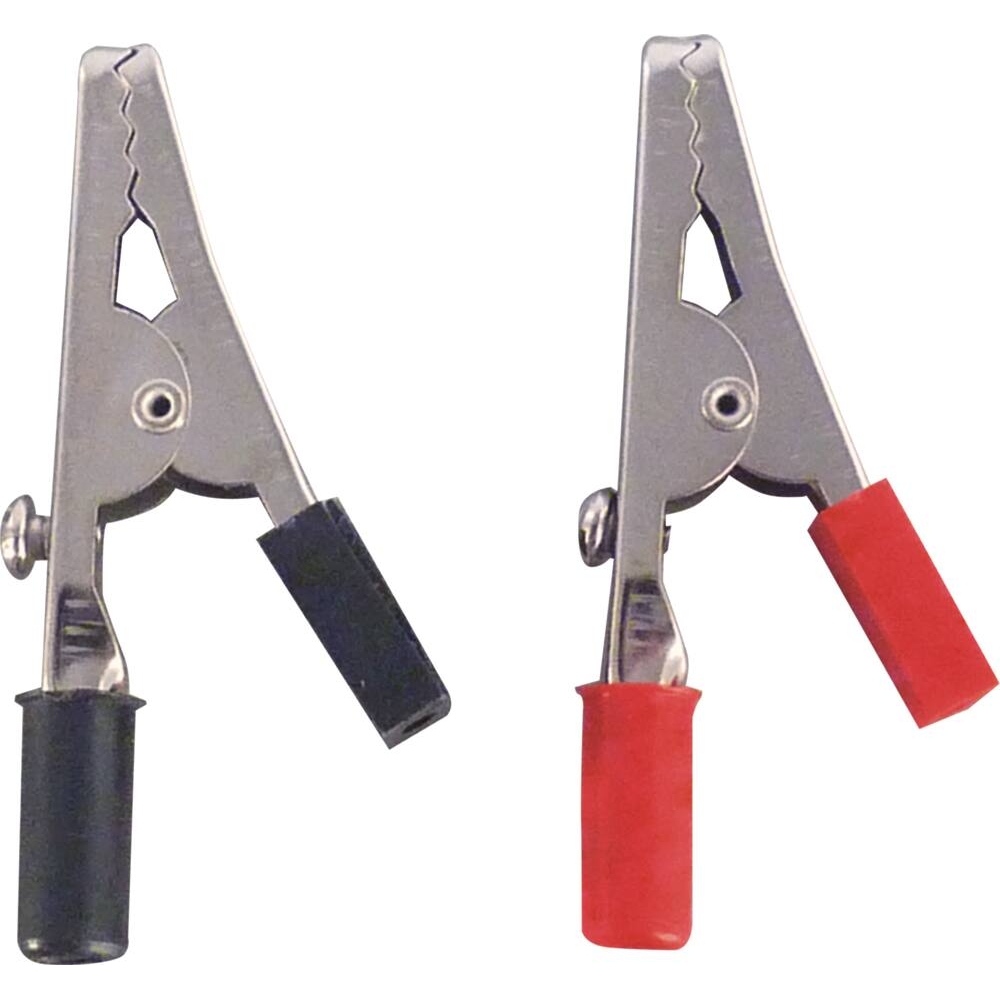Pince crocodile gainée rouge et noire assortiment - de 10 pcs STILKER - 04128
