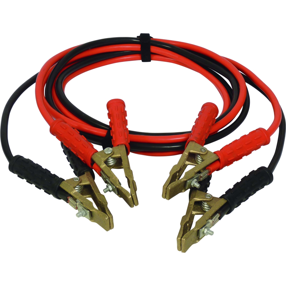 Cable demarrage cca 25mm² pinces laiton 2x4m SODISTART - 04150