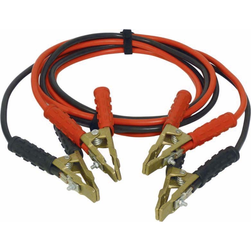 Cable demarrage cca 16mm² pinces laiton 2x3m 320a SODISTART - 04174