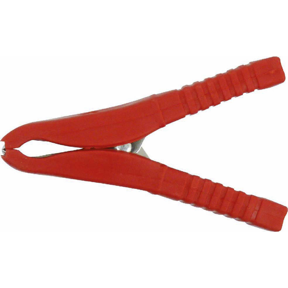 Pince crocodile rouge 80mm 30a SODELEC - 04195