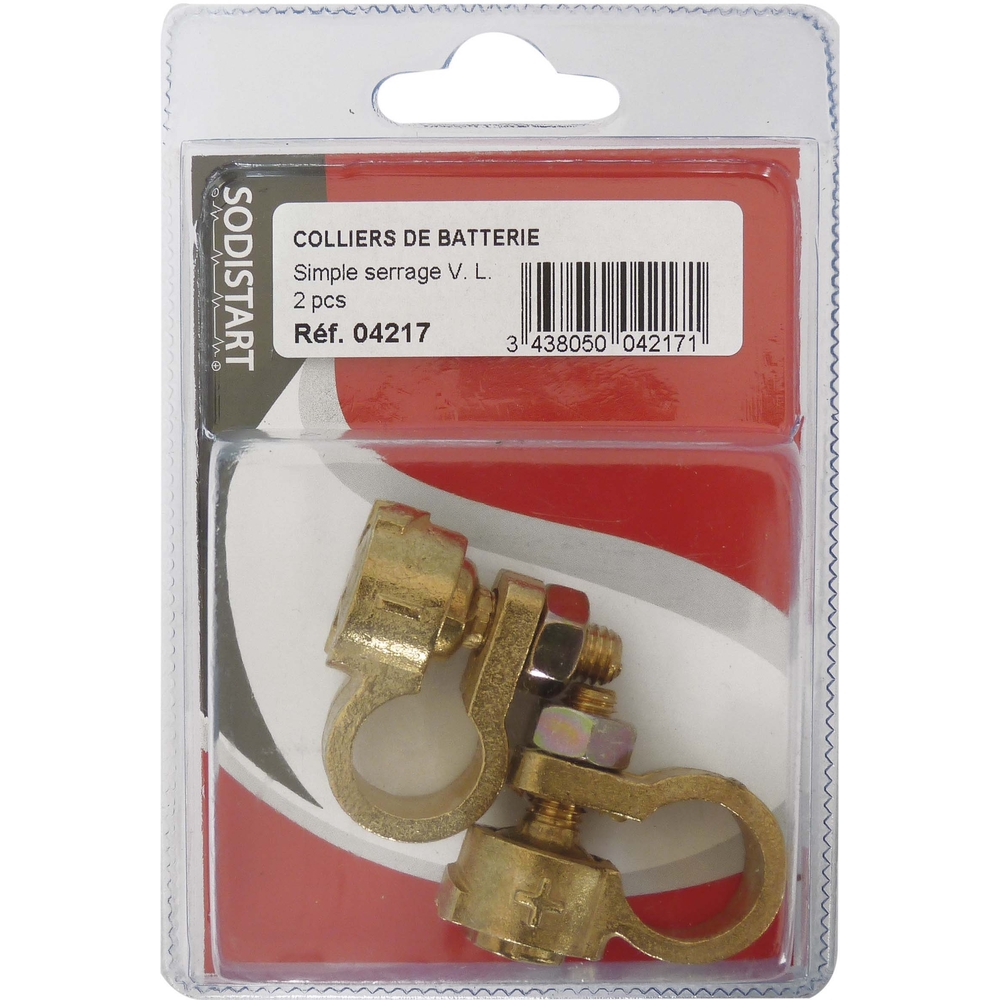 2 colliers bat.vl simple.serr/coque SODISTART - 04217