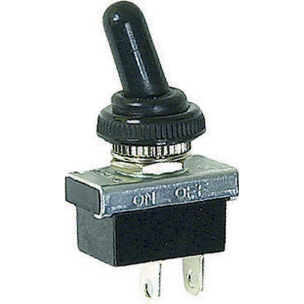 Interrupteur en métal à levier + capuchon étanche - 12V - SODELEC - 04258