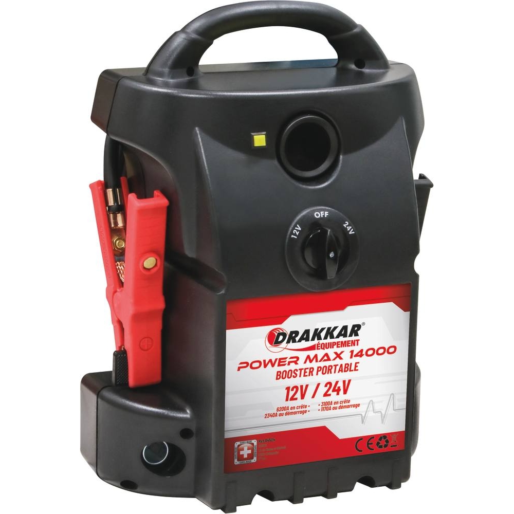 Booster 12/24V 6200A 2 batteries 23Ah DRAKKAR - 04524