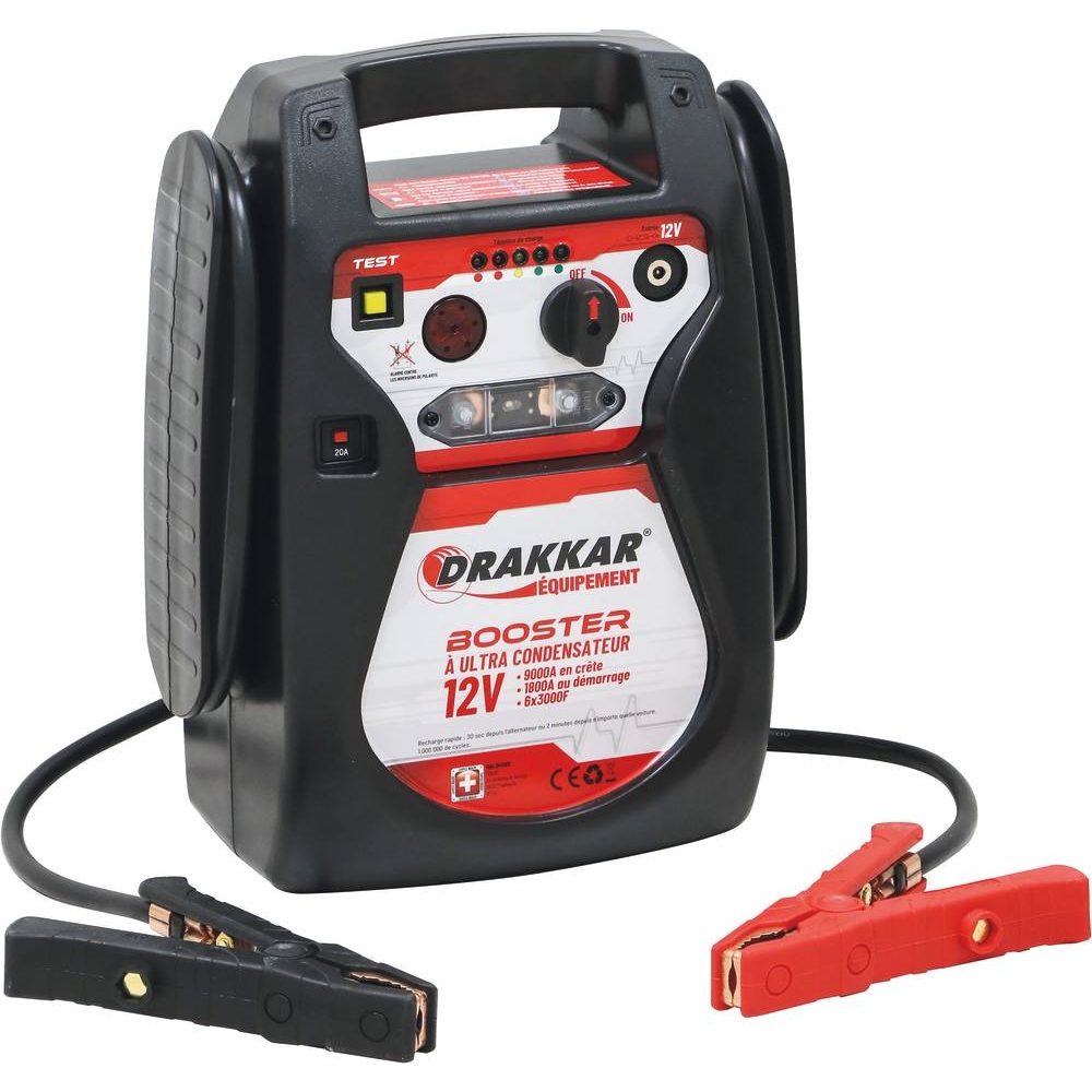 Booster 12V 9000A à ultra-condensateurs DRAKKAR - 04592