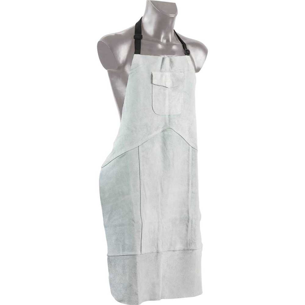 Tablier de soudeur en croûte de cuir gris 650x1100mm TRAFIMET - 04932