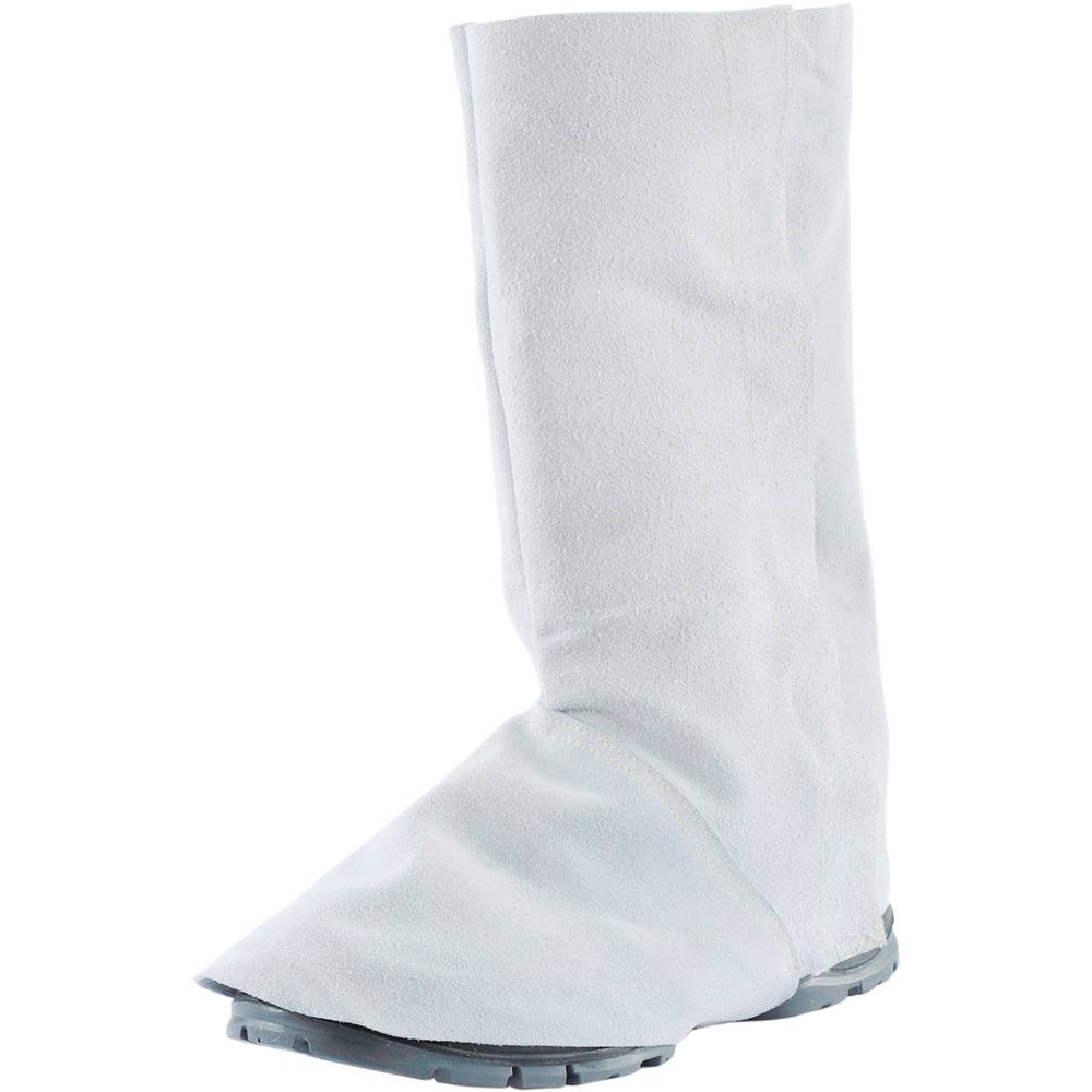 Guêtre de soudeur en croûte de bovin blanche - la paire TRAFIMET - 04934