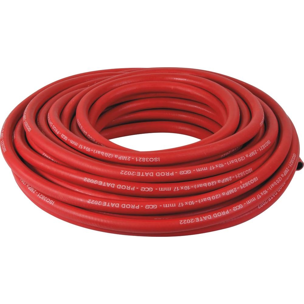 Tuyau acétylène 10x17mm - couronne de 20m GCE CHARLEDAVE - 05743