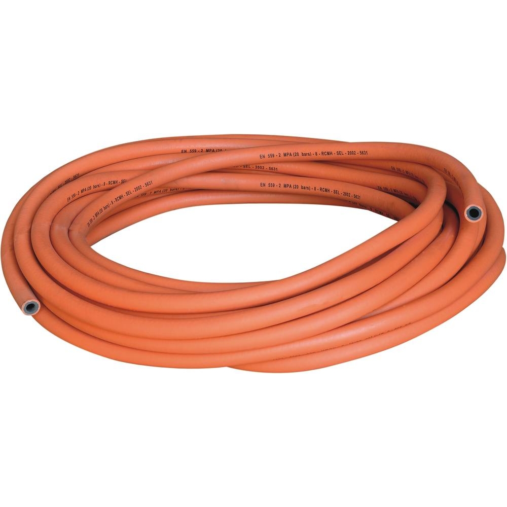 Tuyau propane 10mm orange - couronne de 20m GCE CHARLEDAVE - 05792