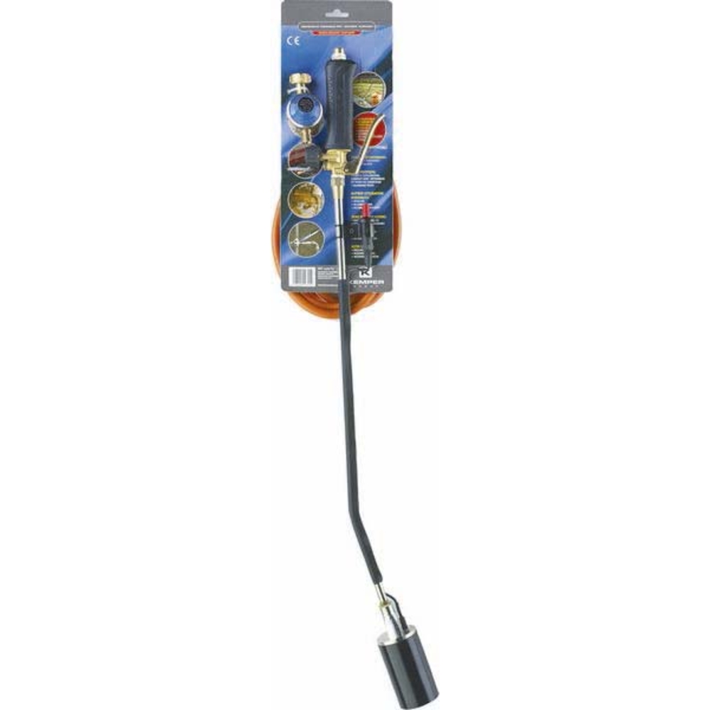 Desherbeur thermique allumage piezzo bouteille gaz tuyau 4m +detendeur KEMPER - 05793