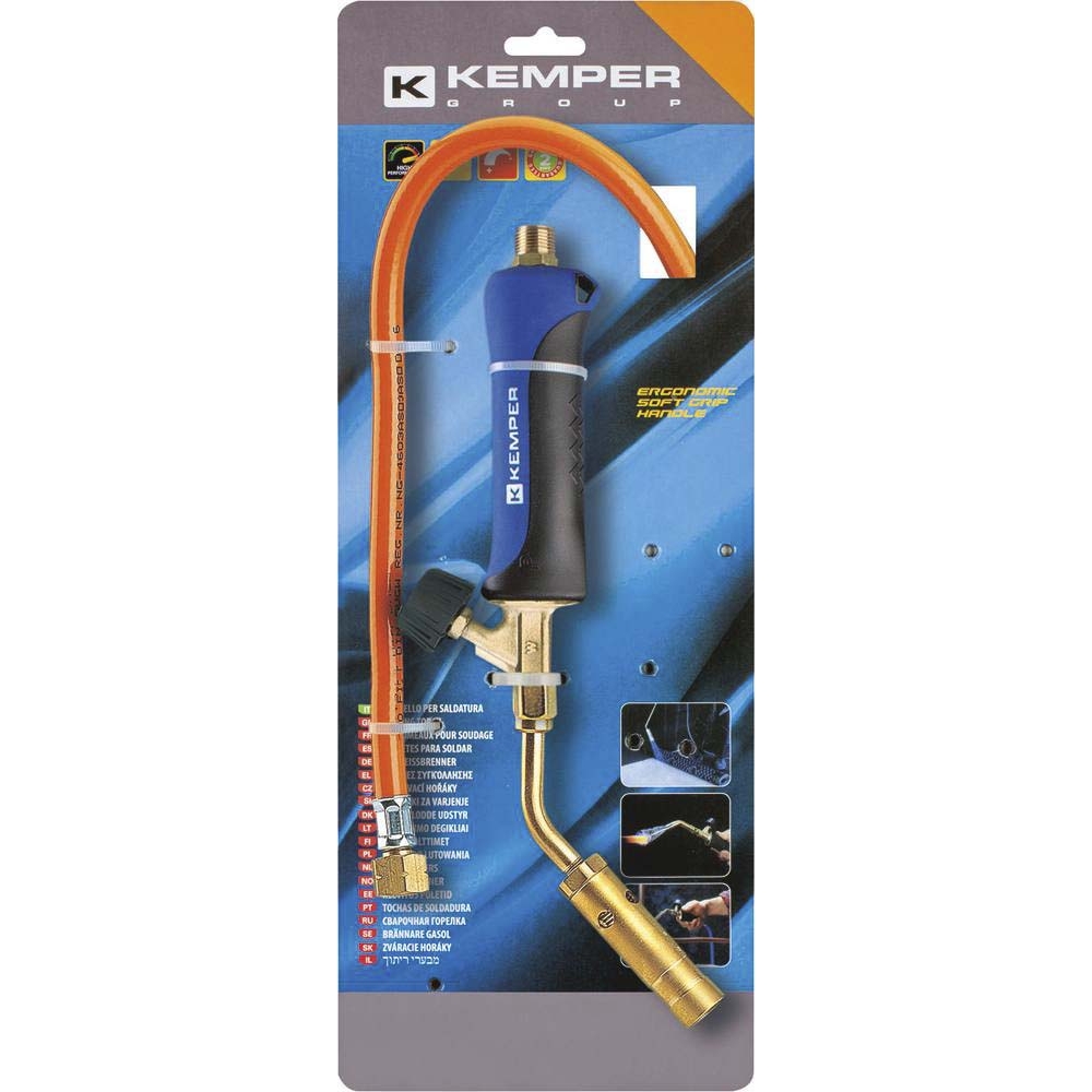 Chalumeau pour le brasage avec tuyau de 1,5m et détendeur/propane buse 20mm KEMPER - 05854