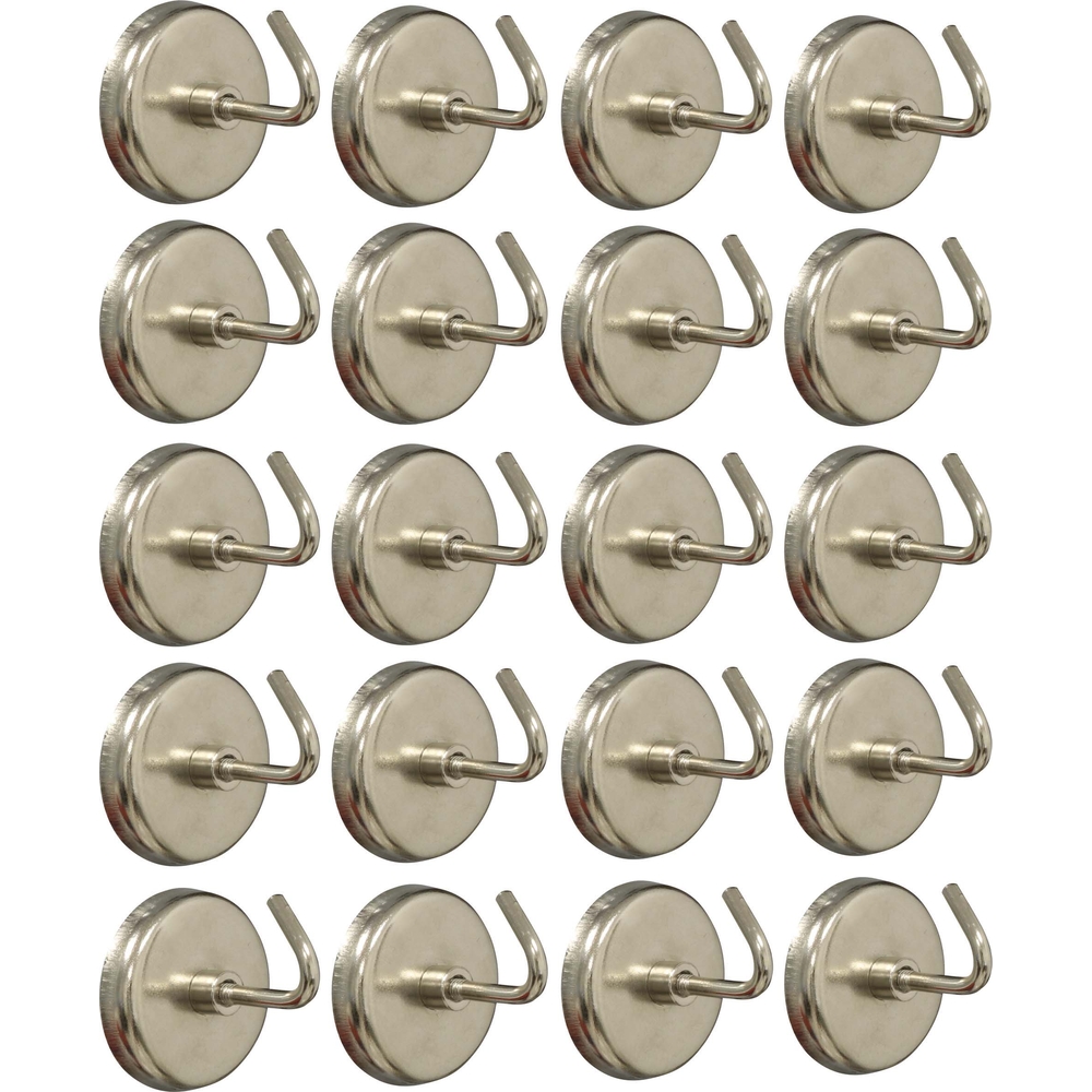 Crochets magnetiques (blister de 20 pcs) capacite 3.6kgs STILKER - 05856