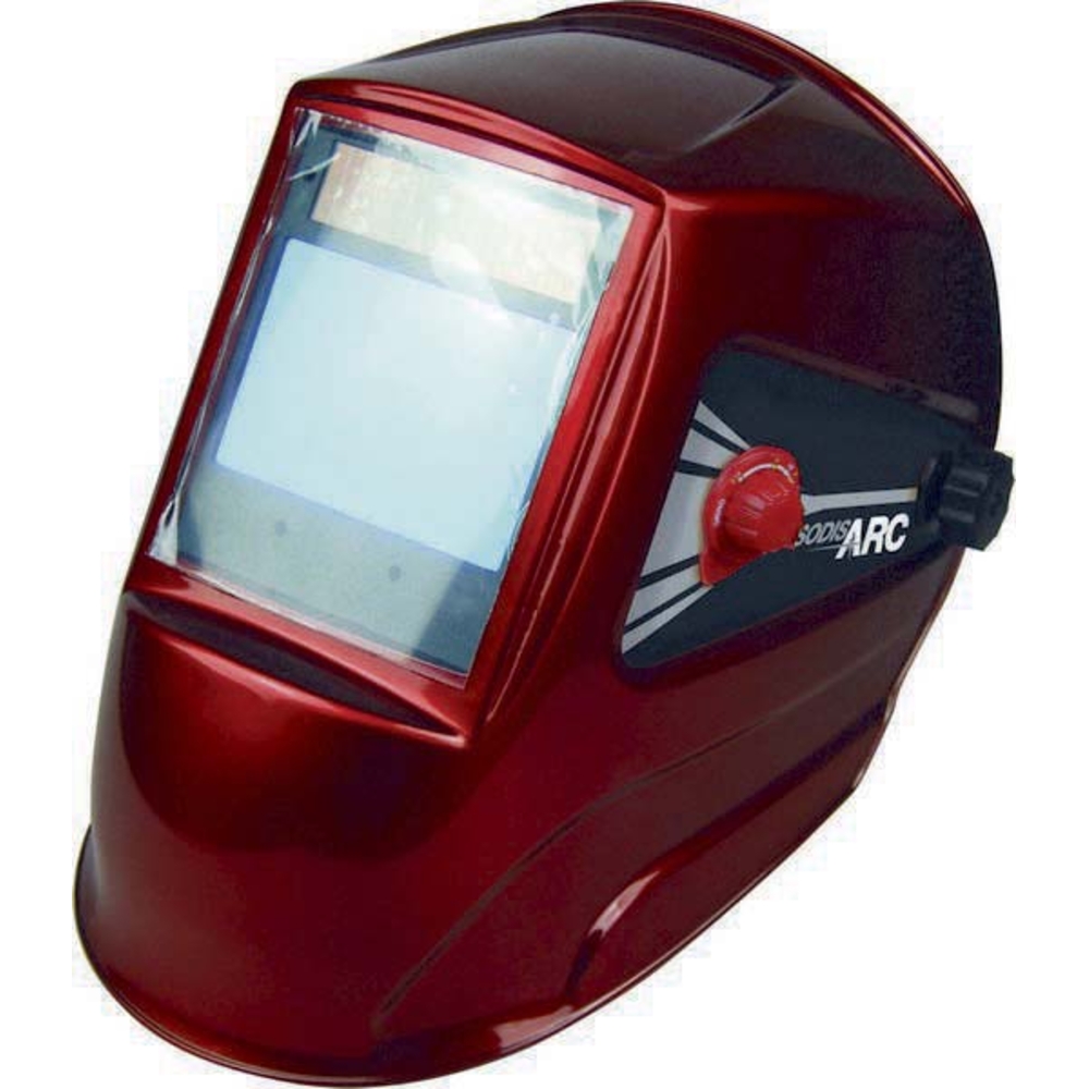 Cagoule de soudage rouge ecran xxl (100x67mm) - 05858