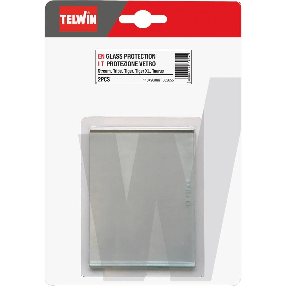 Verre de protection 90x110mm pour ref 05563 de 2 pcs TELWIN - 05867