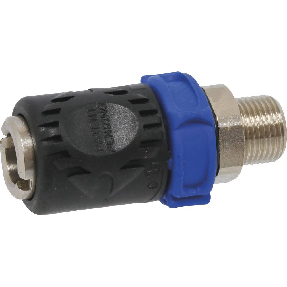 Raccord rapide femelle de sécurité universel filetage mâle 3/8