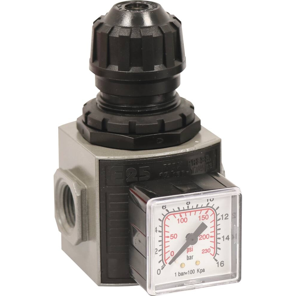 Régulateur à air femelle 3/8" avec manomètre ANI - 06302