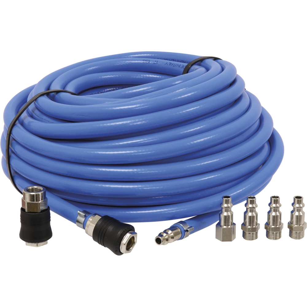 Rallonge tuyau air 20m rap.bleu + 5 raccords STILKER - 06498
