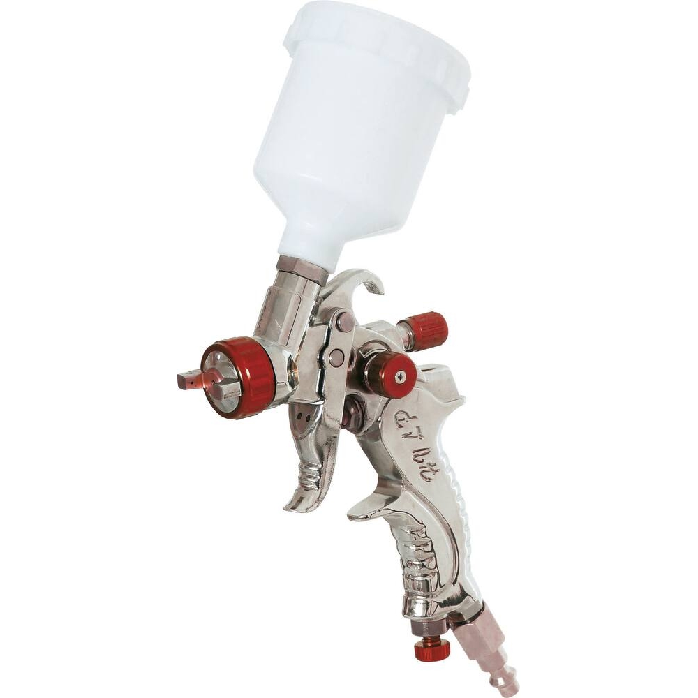 Pistolet de peinture HVLP godet supérieur 120ml buse 0,8mm spécial retouche DRAKKAR - 06550