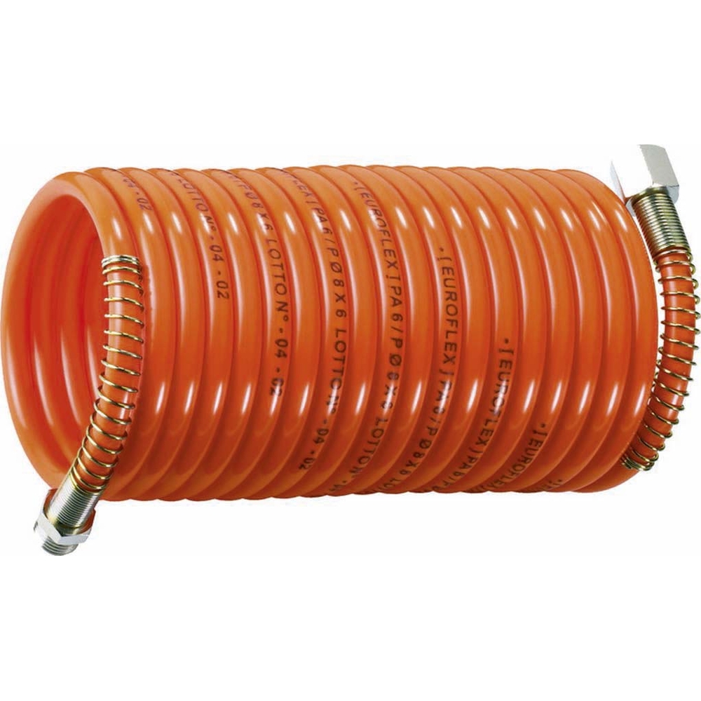 Tuyau spiral nylon 6+raccord 1/4m ANI - 06562