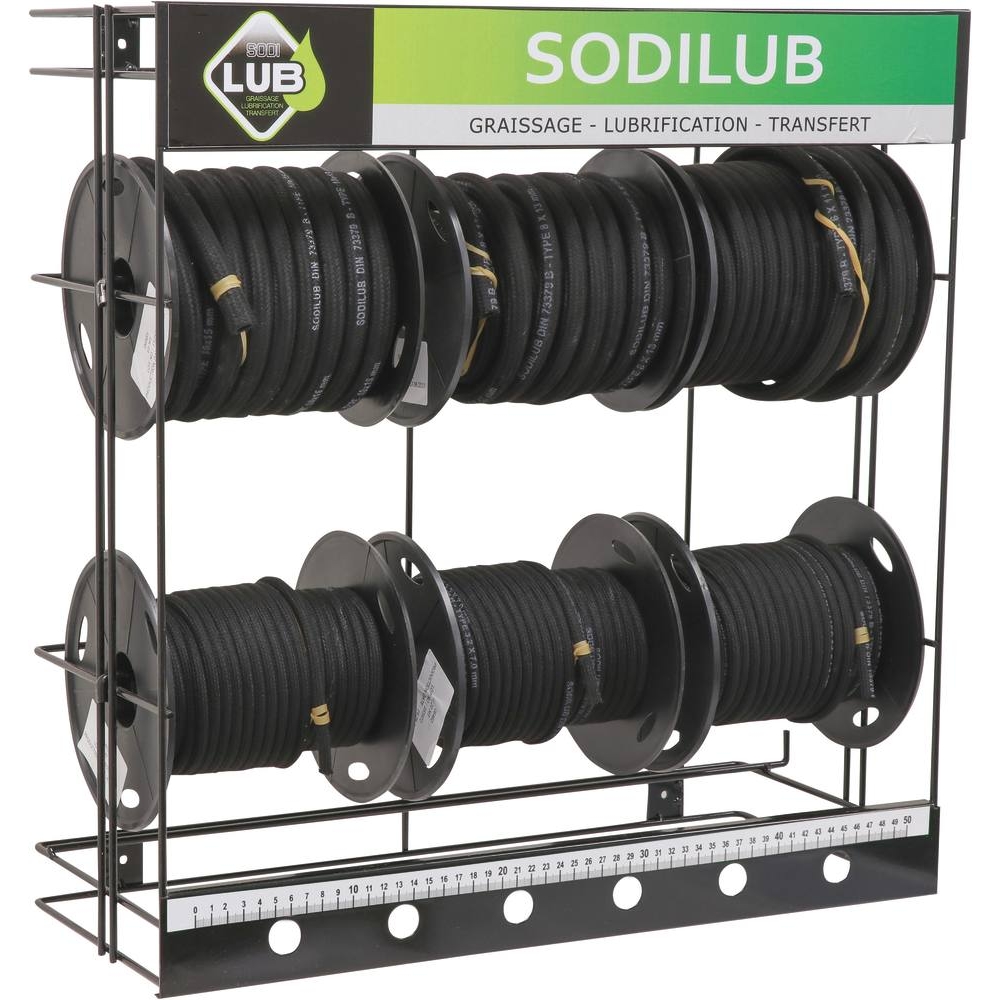 Durite en nitrile toilée extérieur - présentoir de 6 bobines SODILUB - 06589