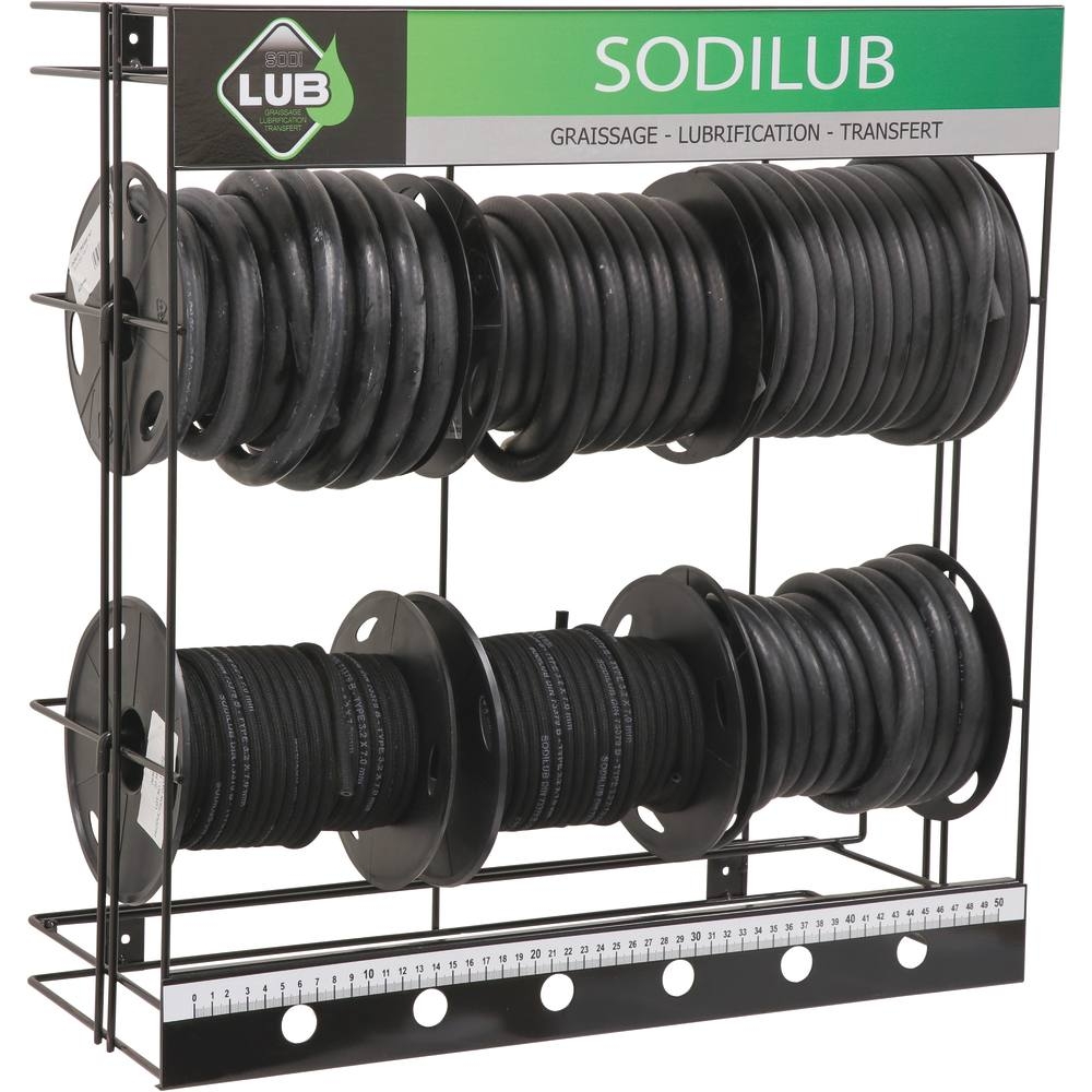 Durite en nitrile toilée intérieur et extérieur - présentoir de 6 bobines SODILUB - 06593