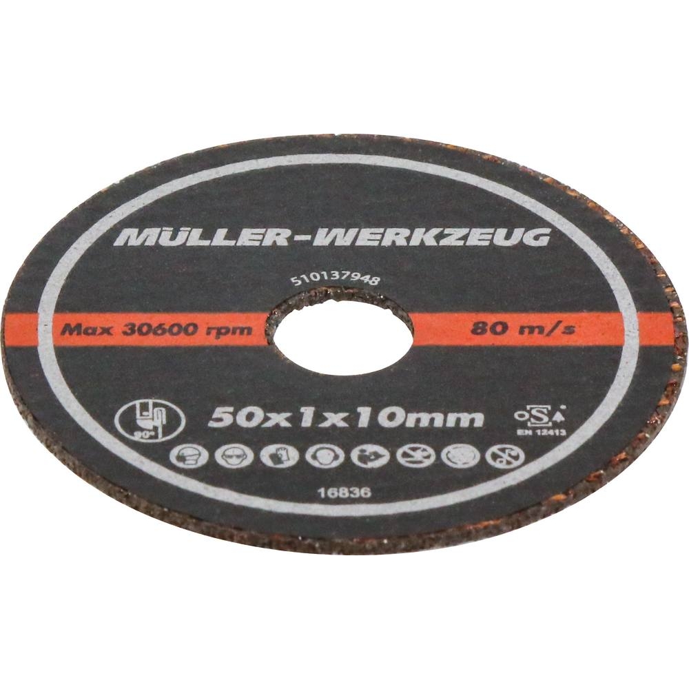 Disque à tronçonner 50mm - lot de 10 pcs MULLER - 06738