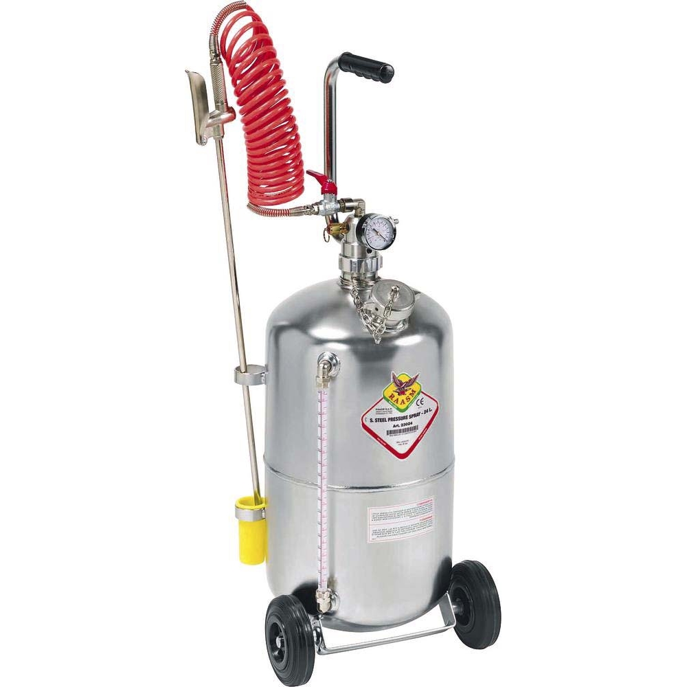 Pulvérisateur inox pneumatique autonome 24L sur roues RAASM - 7218