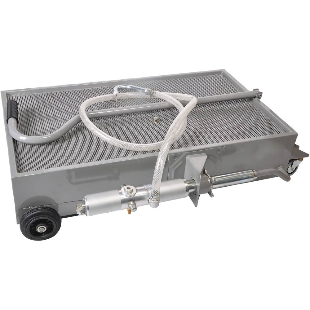 Bac de vidange acier mobile 80L avec pompe pneumatique DRAKKAR - 07233