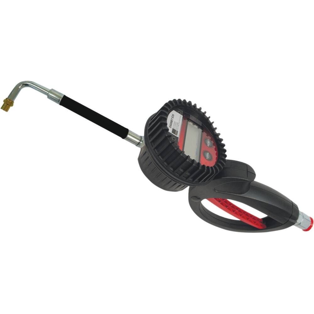 Pistolet à huile avec compteur digital et bec flexible anti-gouttes raccord 1/2