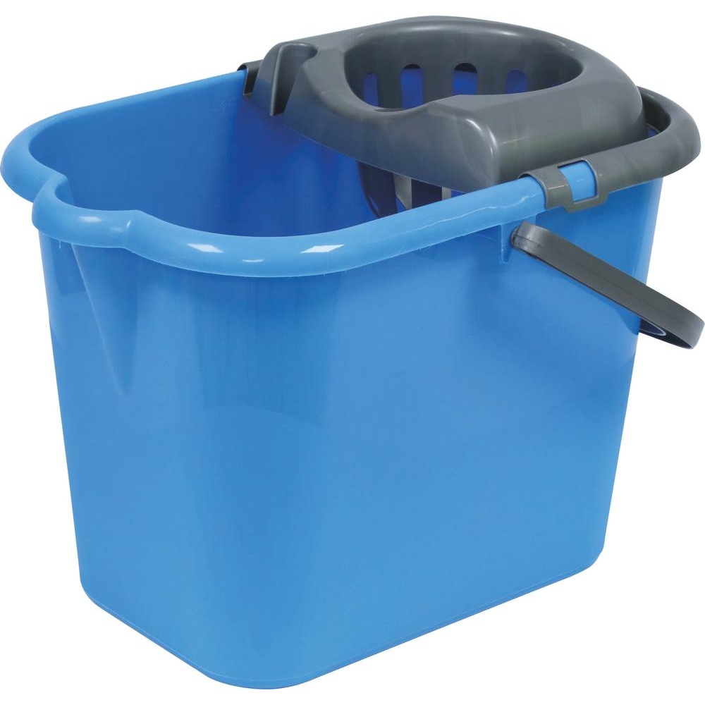 Seau de lavage ménager rectangle 15L avec essoreur - 07300