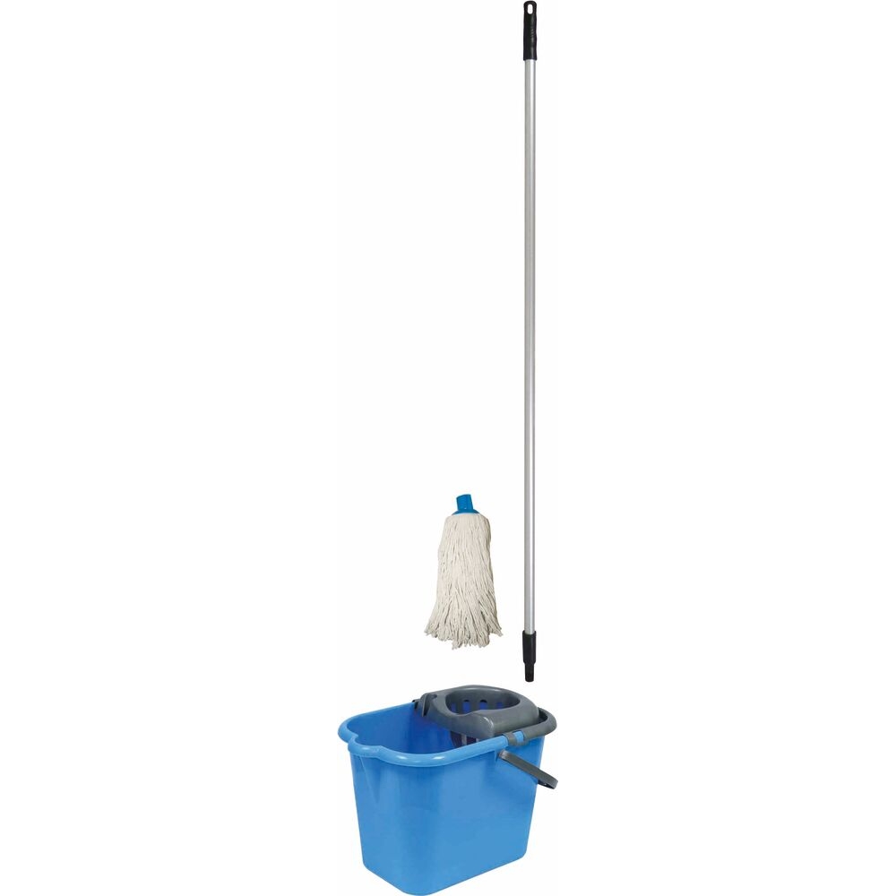 Balai à frange ronde espagnole + seau 14L - 07305