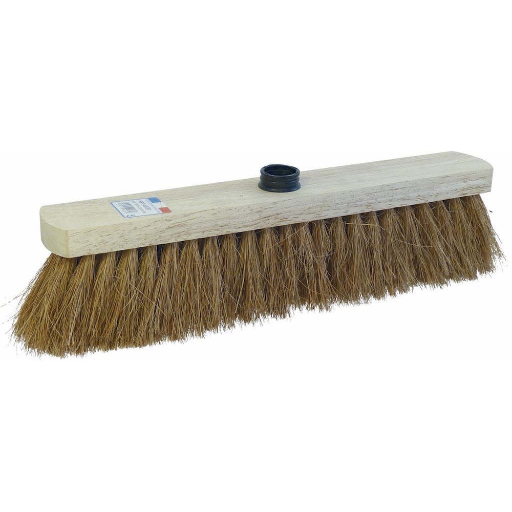 Balai coco 38cm bois douille vis - 07321