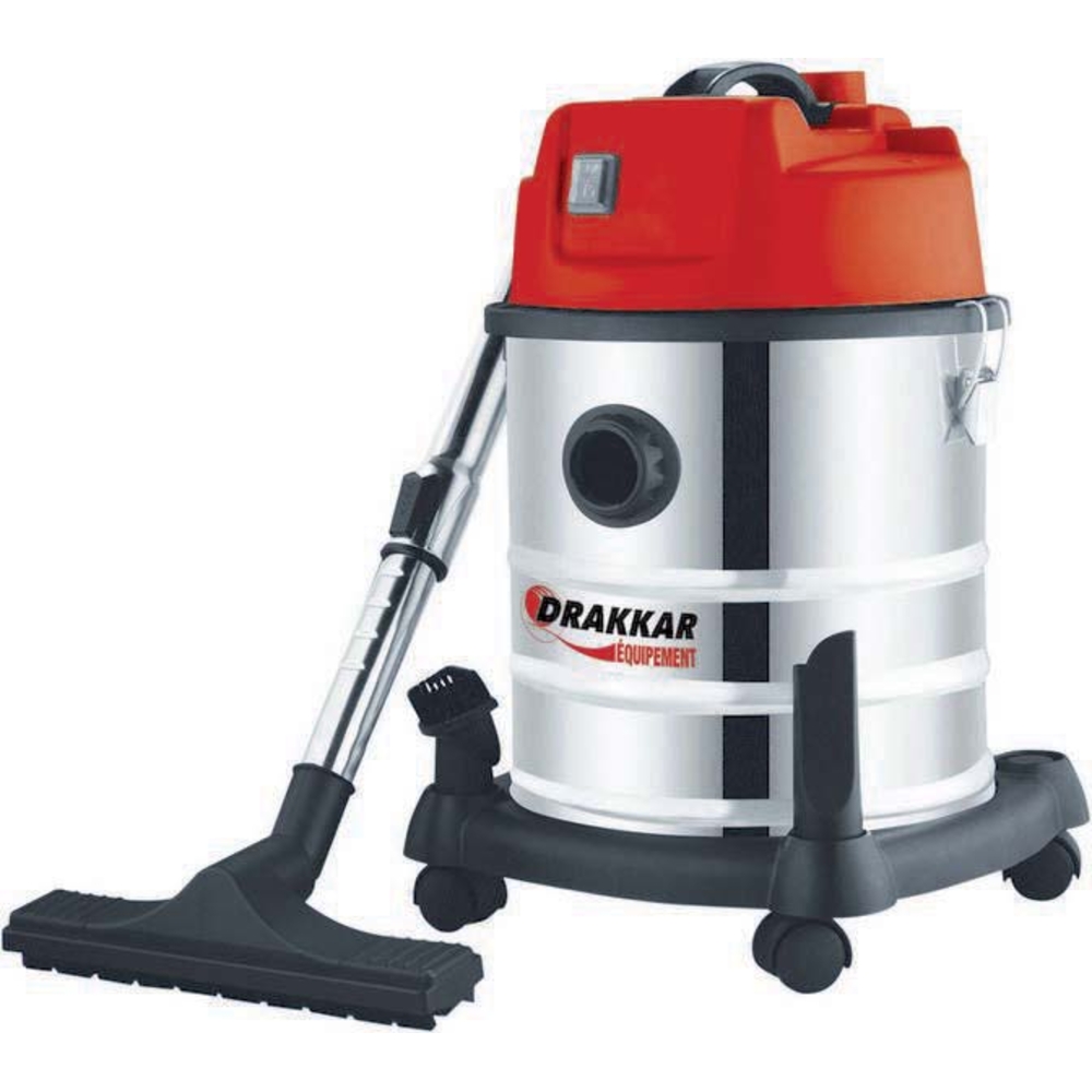 Aspirateur 20l eau et poussieres 1200w DRAKKAR EQUIPEMENT - 07411