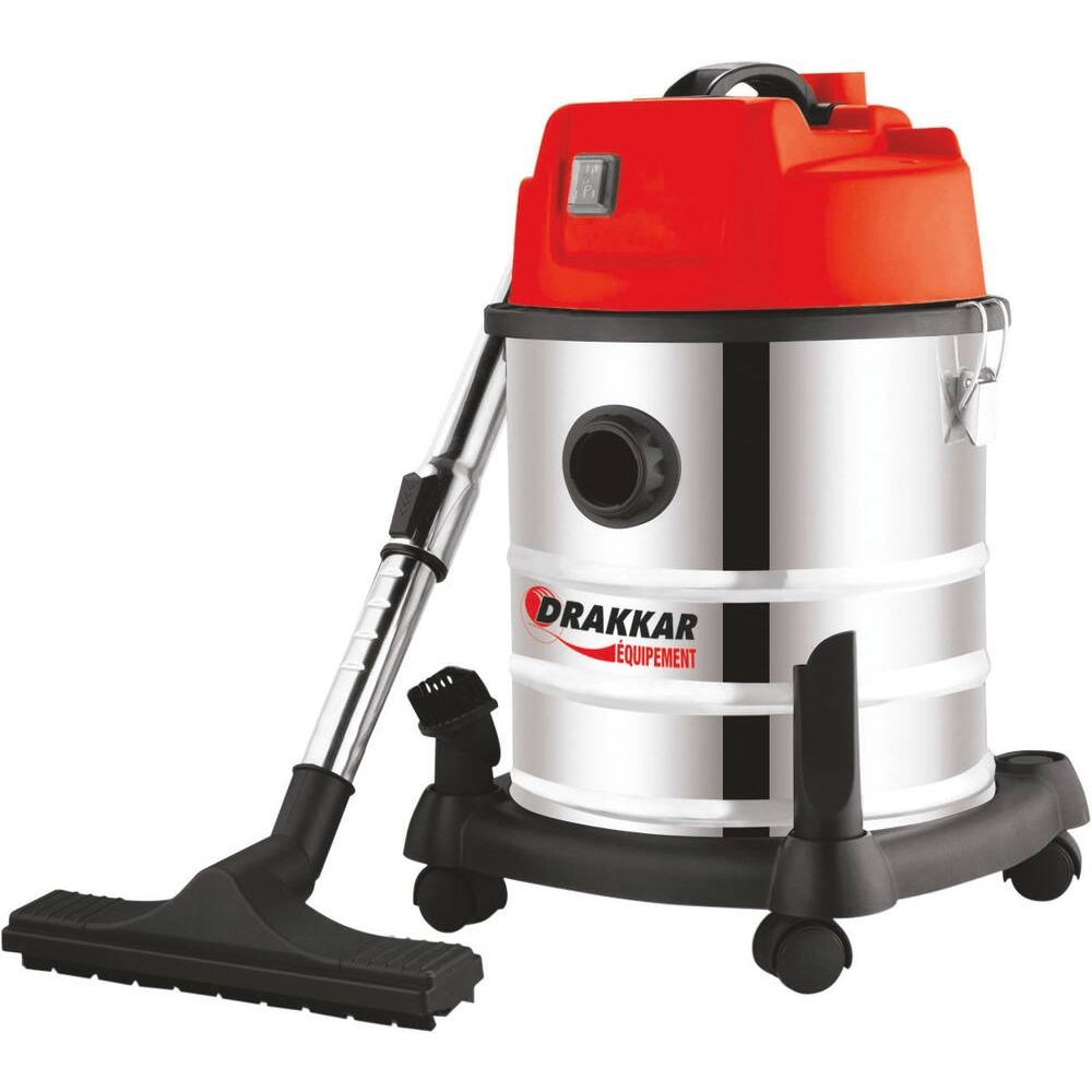 Aspirateur eau et poussière 20L 230V 1200W cuve inox/souffleur DRAKKAR - 07411