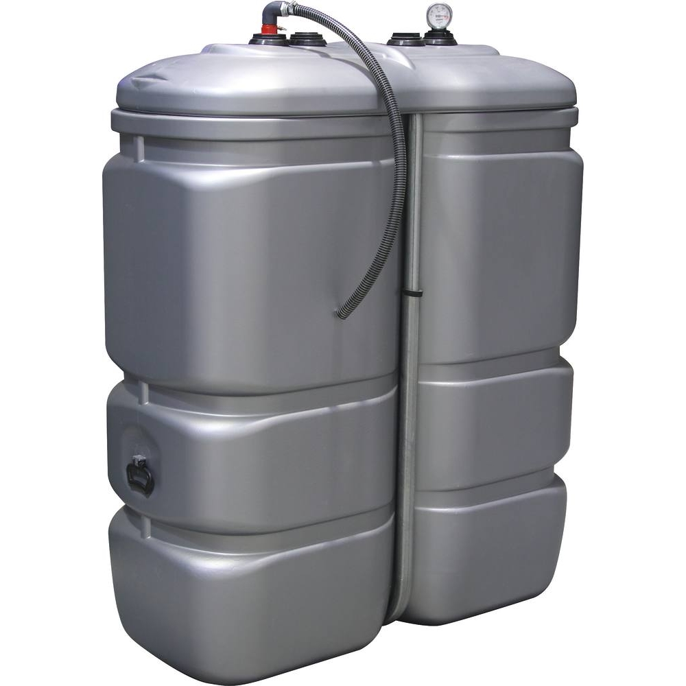 Cuve de stockage gasoil PEHD 1000L double paroi pré-équipée SCHUTZ - 08071