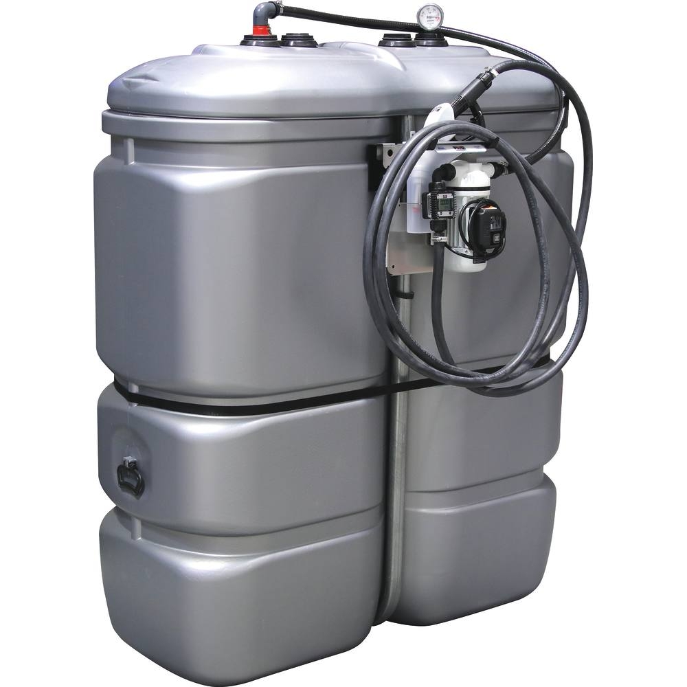 Cuve de stockage AdBlue PEHD Double paroi 1000L avec kit station 230V + pistolet automatique + compteur K24 PIUSI - 08076